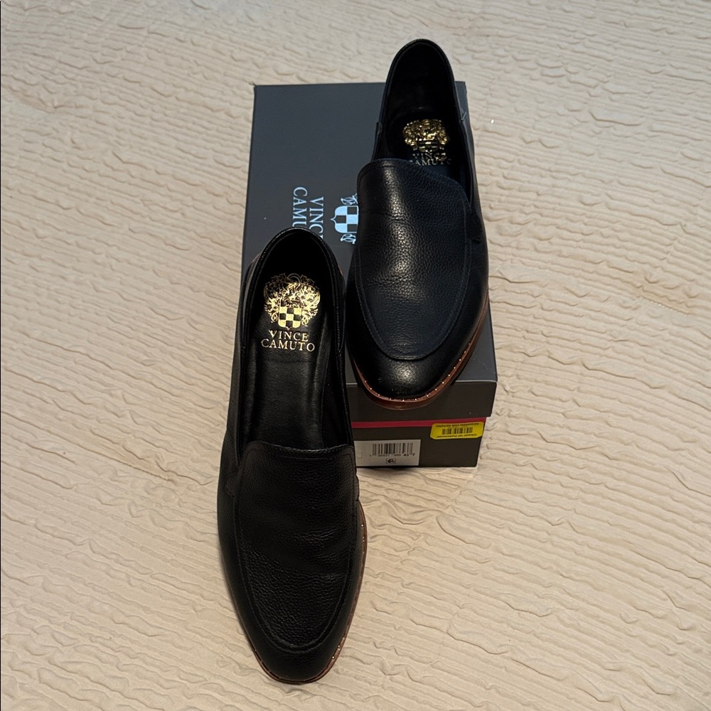 Vince Camuto Men's Black Slip-On Loafers